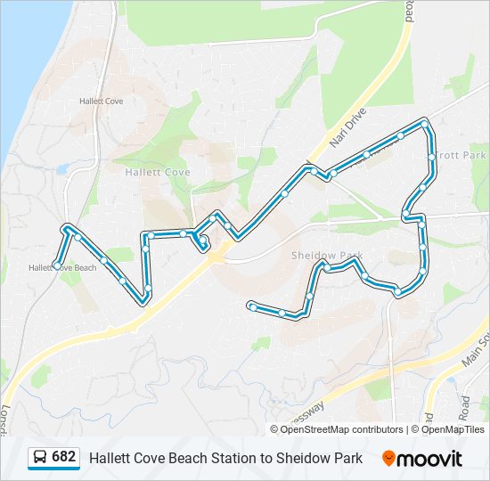 682 bus Line Map