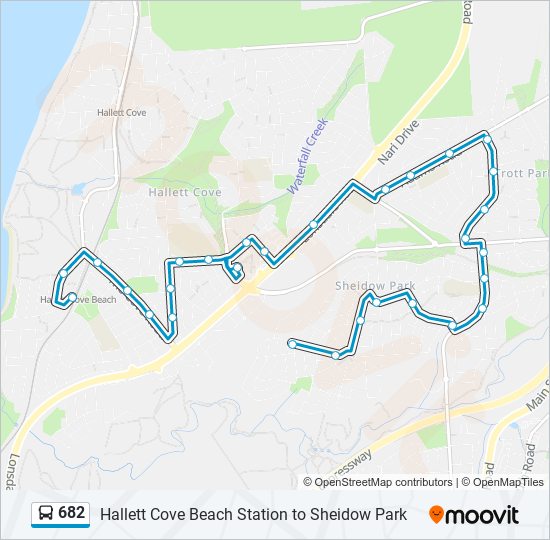 682 bus Line Map