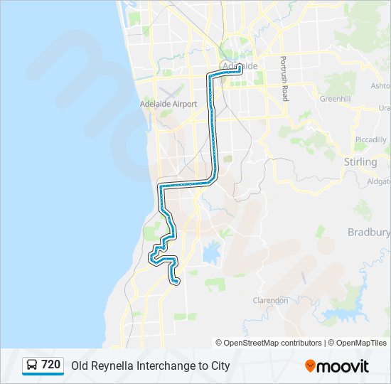 720 bus Line Map