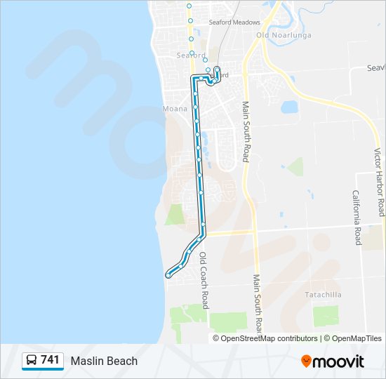 741 bus Line Map