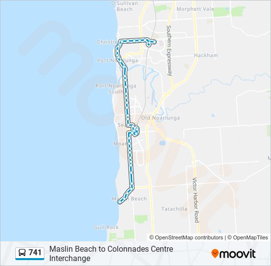 741 bus Line Map