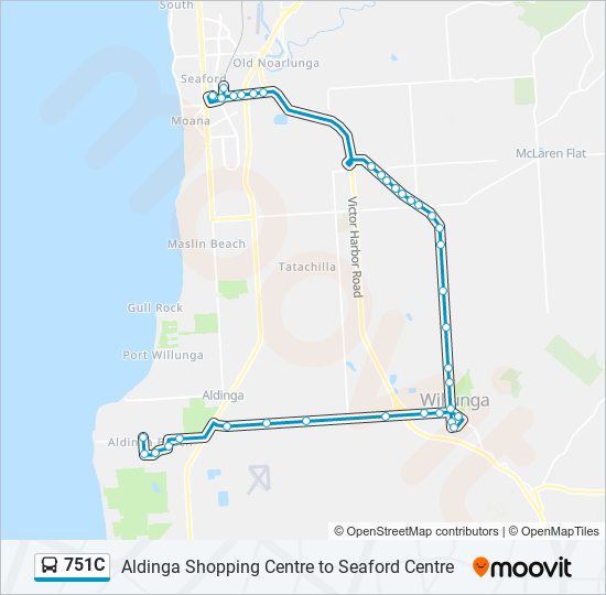 751C bus Line Map