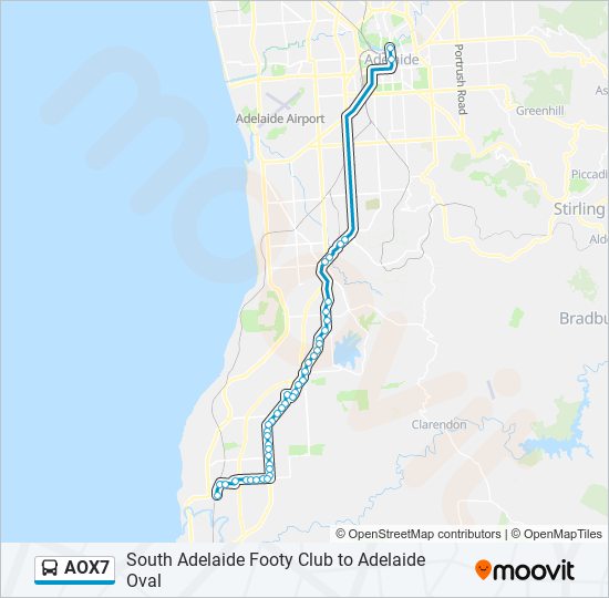 AOX7 bus Line Map