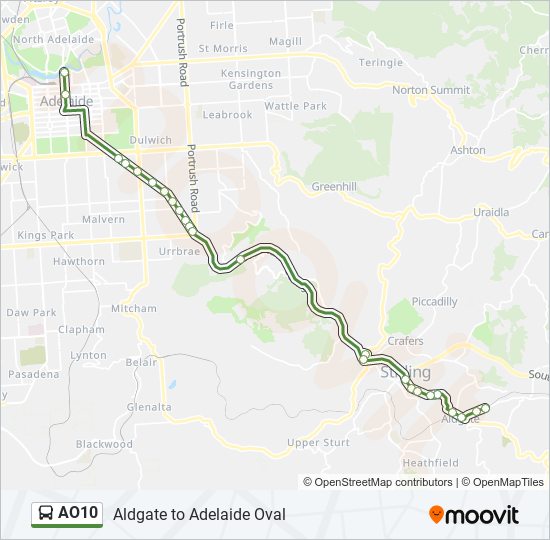AO10 bus Line Map