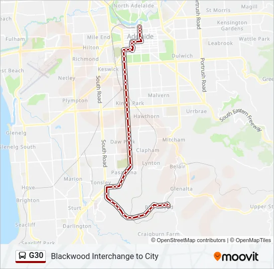 G30 Bus Line Map