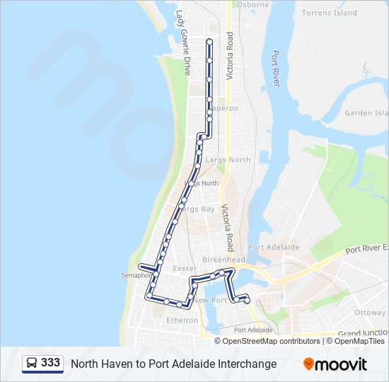 333 Route Schedules, Stops & Maps Port Adelaide (Updated)