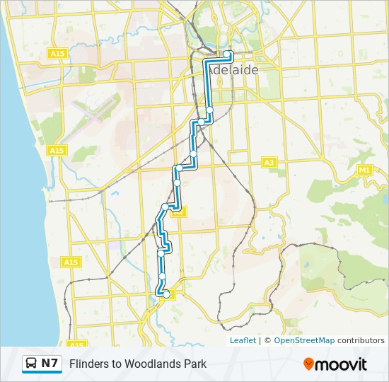 N7 bus Line Map