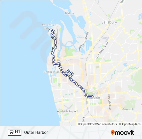 H1 Bus Line Map