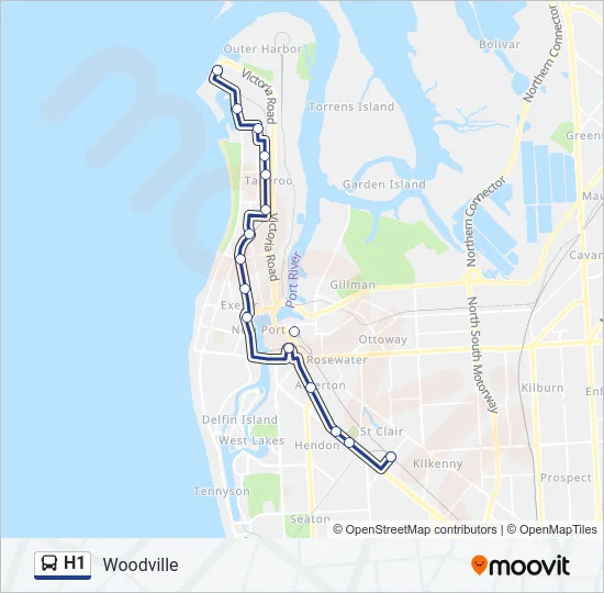 H1 Bus Line Map