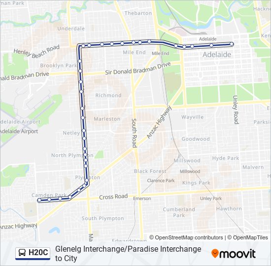 H20C bus Line Map