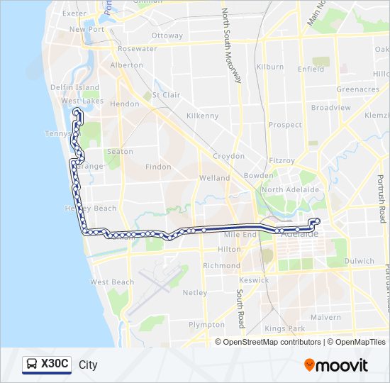X30C bus Line Map