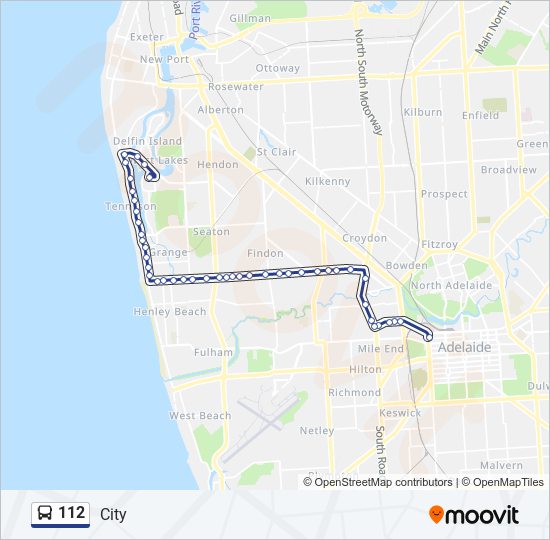 Mapa de 112 de autobús