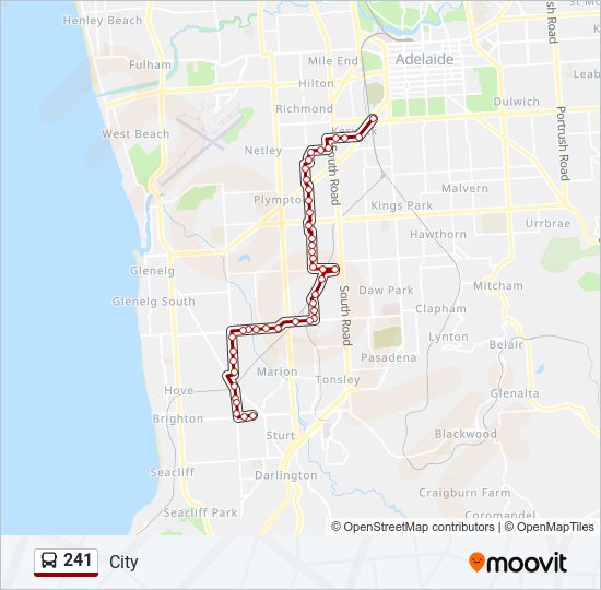 241 bus Line Map