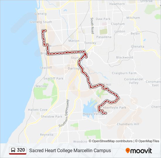 320 bus Line Map