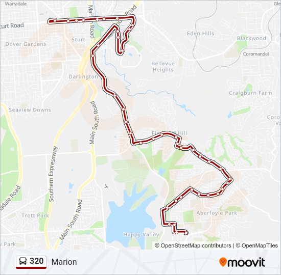 320 bus Line Map