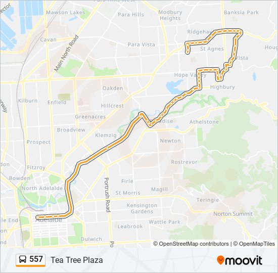 557-route-schedules-stops-maps-tea-tree-plaza-updated