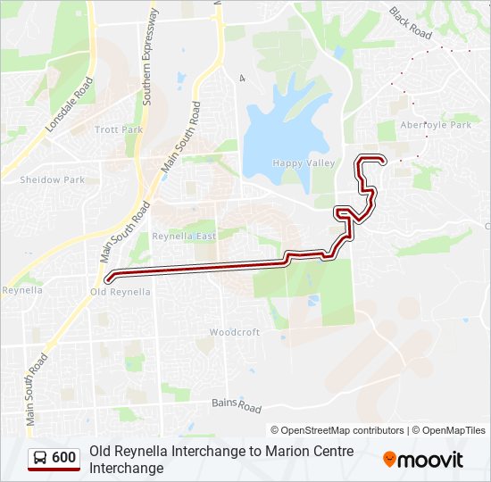 600 bus Line Map