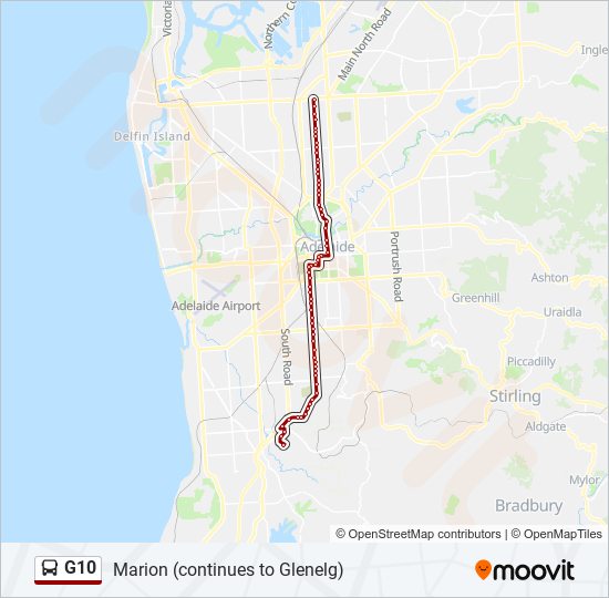 G10 bus Line Map