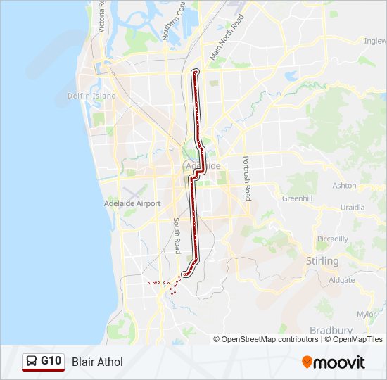 G10 bus Line Map