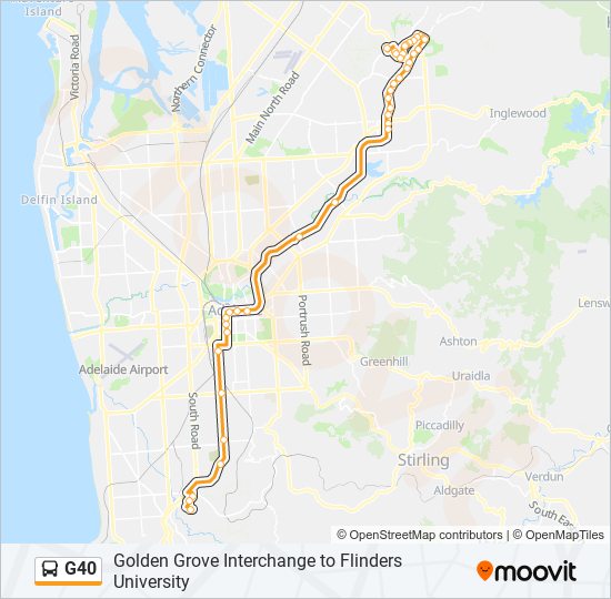 G40 bus Line Map