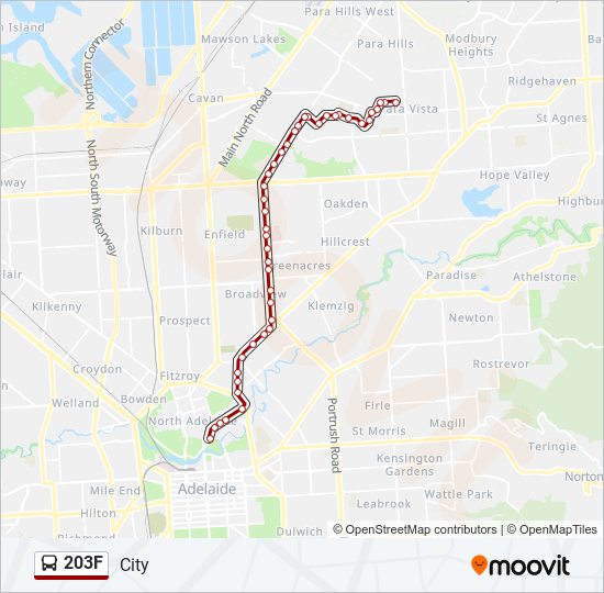 203F bus Line Map