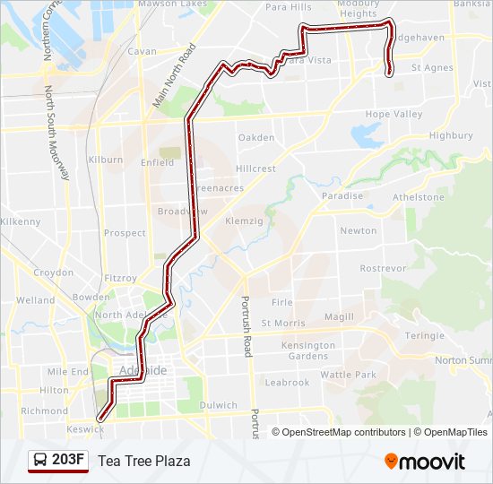 203F bus Line Map