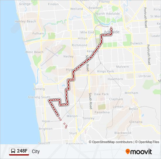 Mapa de 248F de autobús