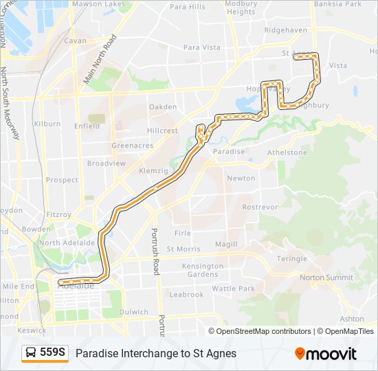 559S bus Line Map