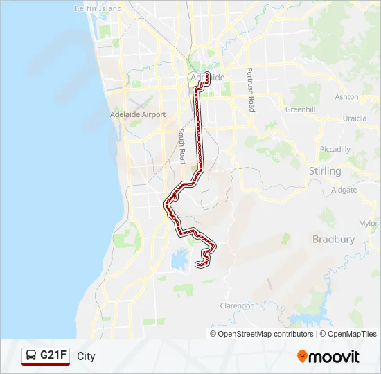 G21F Bus Line Map