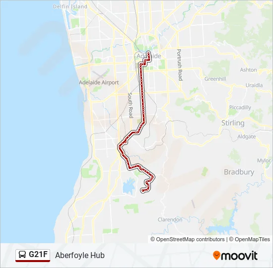 G21F Bus Line Map