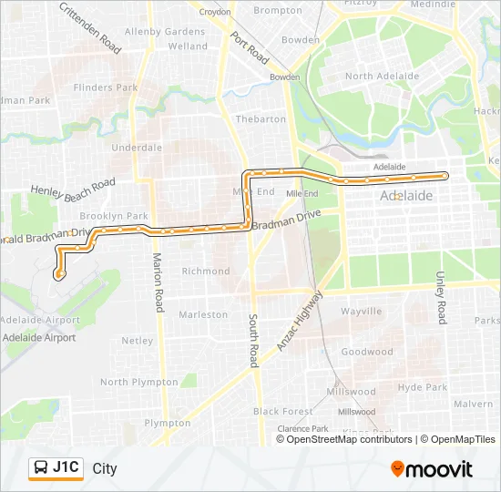 J1C Bus Line Map