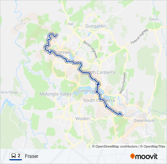 Mapa de 2 de autobús