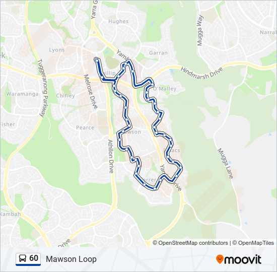 Mapa de 60 de autobús