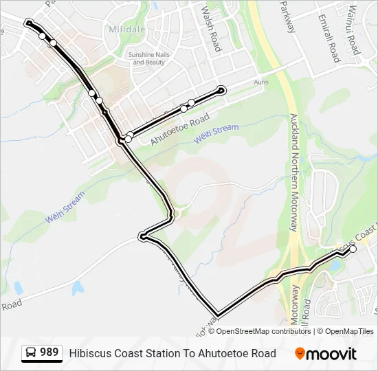989 Bus Line Map