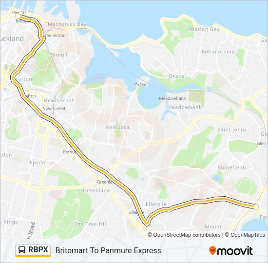 RBPX Bus Line Map