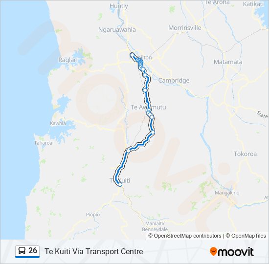 26 bus Line Map