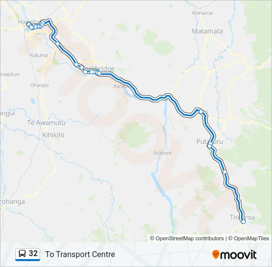 32 Bus Line Map