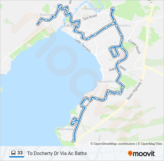 33 Bus Line Map