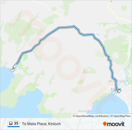 35 Bus Line Map