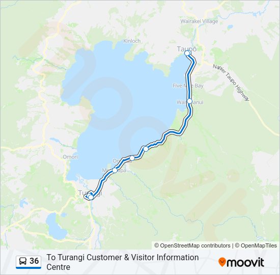 36 Bus Line Map