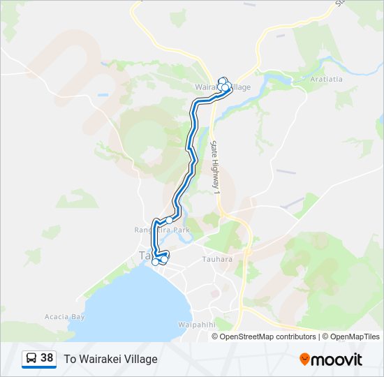 38 Bus Line Map