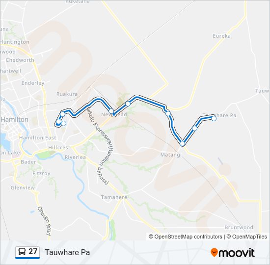 27 Bus Line Map