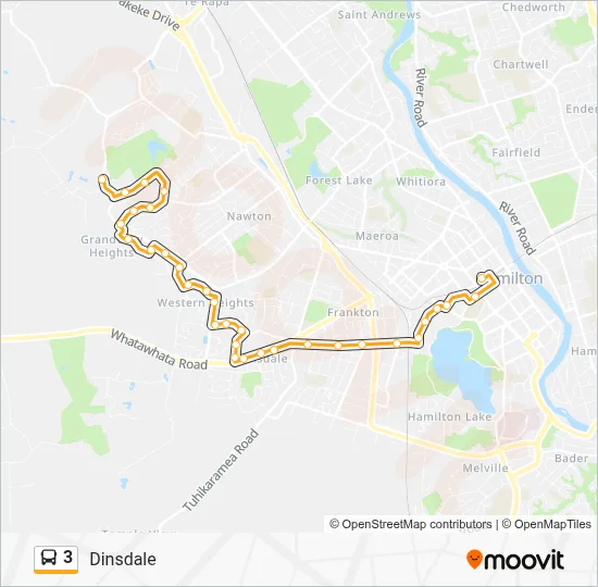 Busit Hamilton 3 Route: Schedules, Stops & Maps - To the Zoo (Updated)