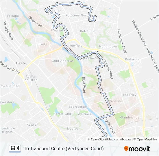 4 Bus Line Map