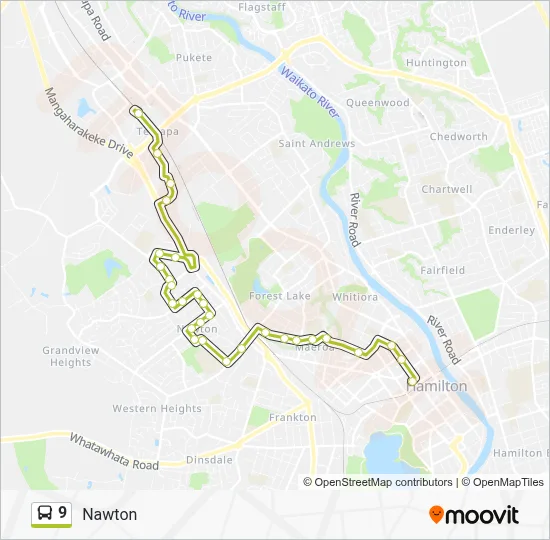 Line 9 Bus 9 Route: Schedules, Stops & Maps - To Transport Centre (Updated)