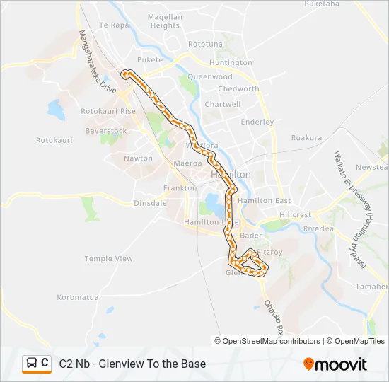 C Bus Line Map