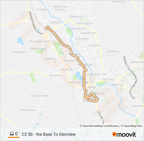 C Bus Line Map