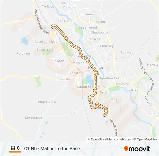 C Bus Line Map