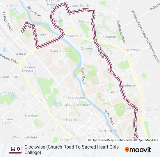 O bus Line Map