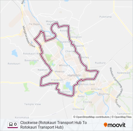 O bus Line Map